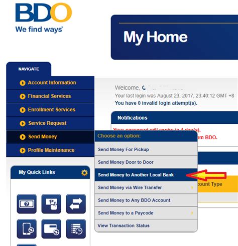 bdo bank to bank transfer|How to Transfer Money Online from BDO to BPI and Other Local .